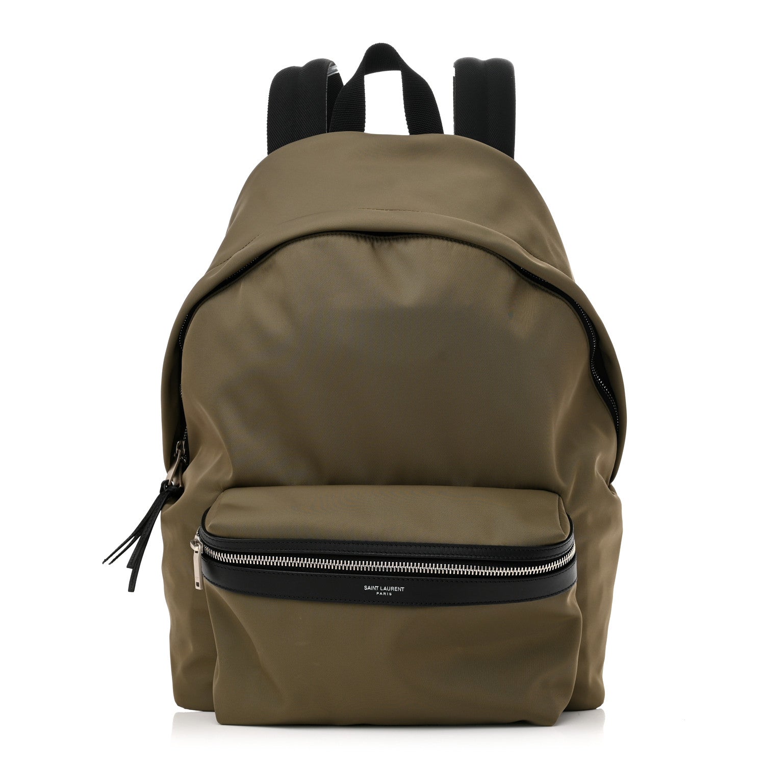 Saint Laurent Canvas City Backpack Green 1 of 9