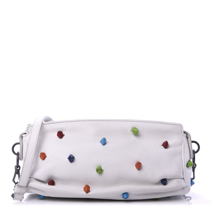 Bottega Veneta Grained Calfskin Toggle Crossbody White Multicolor 1 of 13