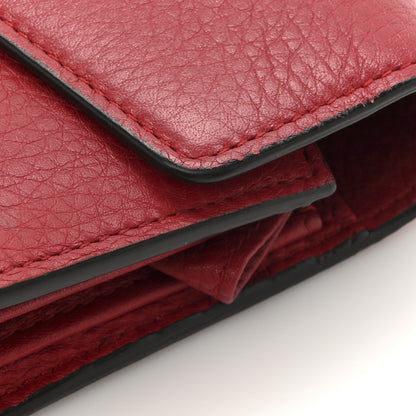 Gucci Calfskin Matelasse GG Marmont Chain Wallet Vulcanic Red 18 of 19