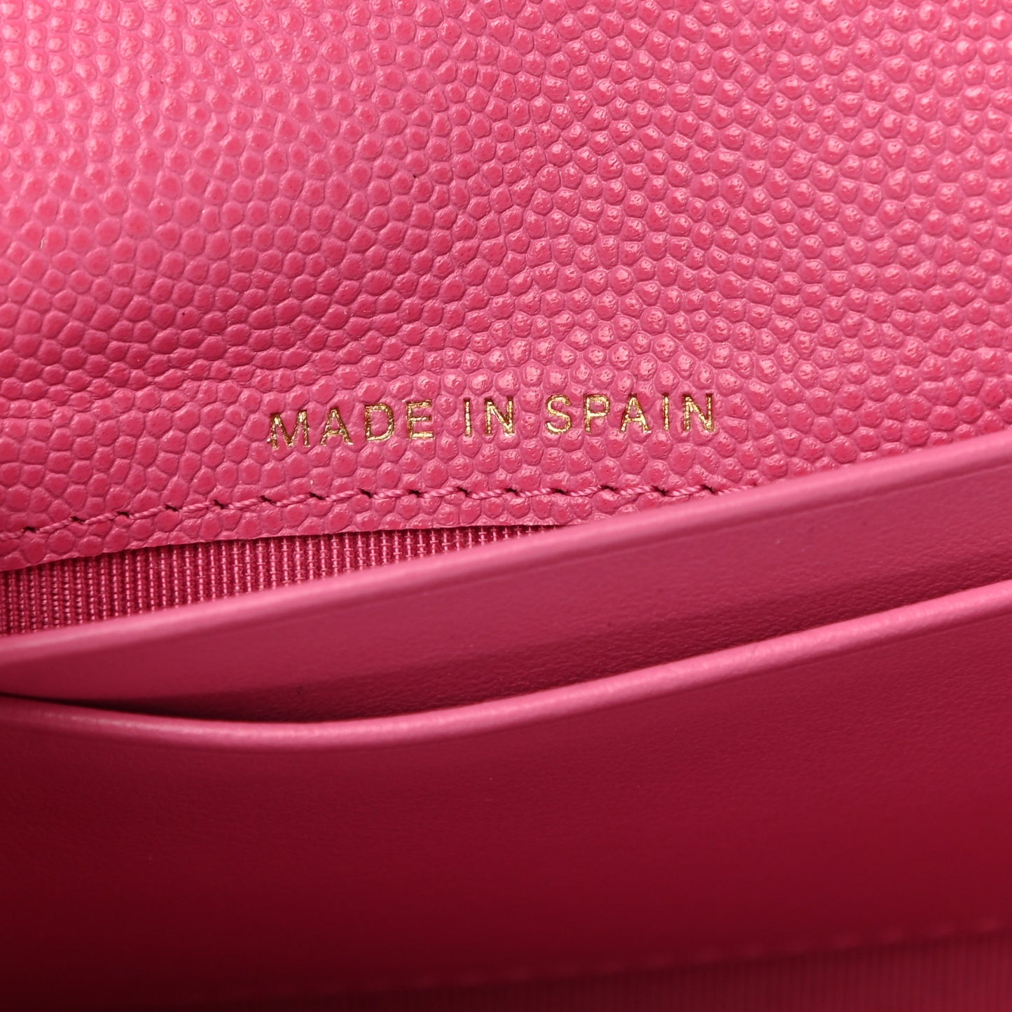 Caviar Quilted Medium Gusset Flap Wallet Pink