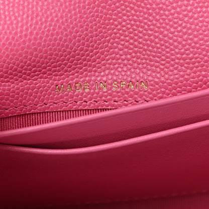 Chanel Caviar Quilted Medium Gusset Flap Wallet Pink 7 of 8