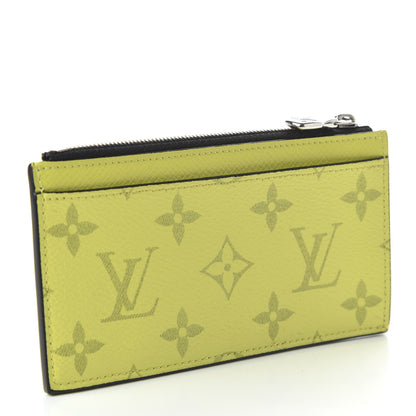 Louis Vuitton Monogram Taiga Coin Card Holder Yellow 3 of 10