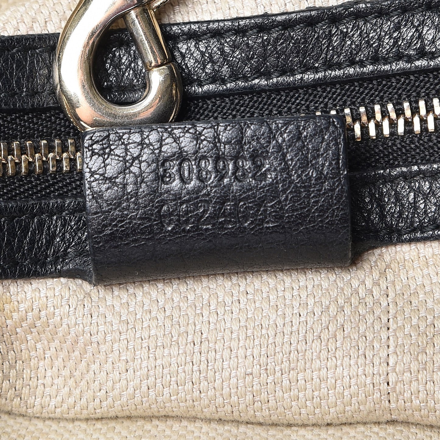 Pebbled Calfskin Medium Soho Chain Shoulder Bag Black
