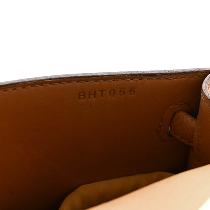 Hermes Epsom Swift Quelle Idole Picto Kelly Doll Handbag Biscuit Rose Texas Blue France 8 of 13