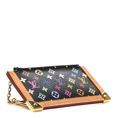 Louis Vuitton Monogram Multicolor Key Pouch Black 4 of 7