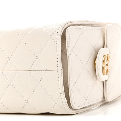 Chanel Caviar Quilted Mini Chanel 25 Handbag White 10 of 11
