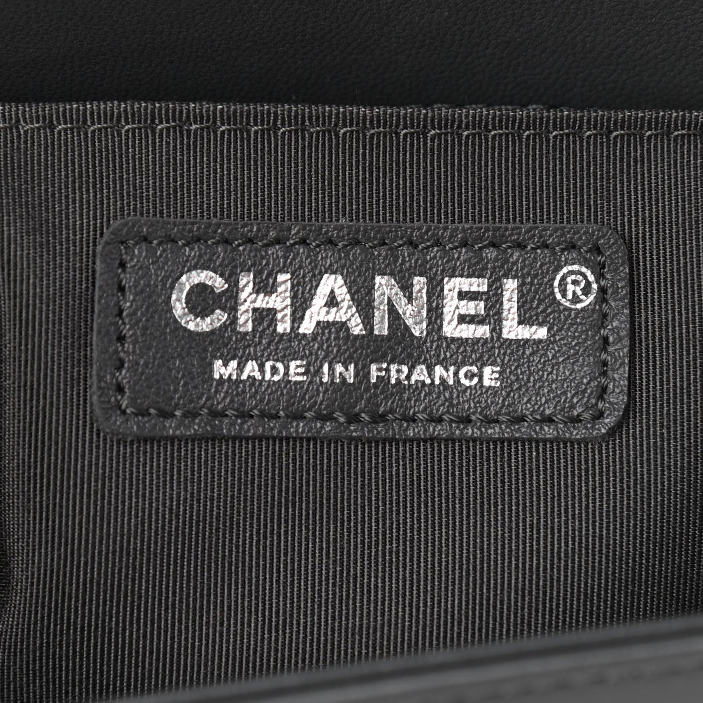 Lambskin Quilted Small Boy Flap Dark Grey
