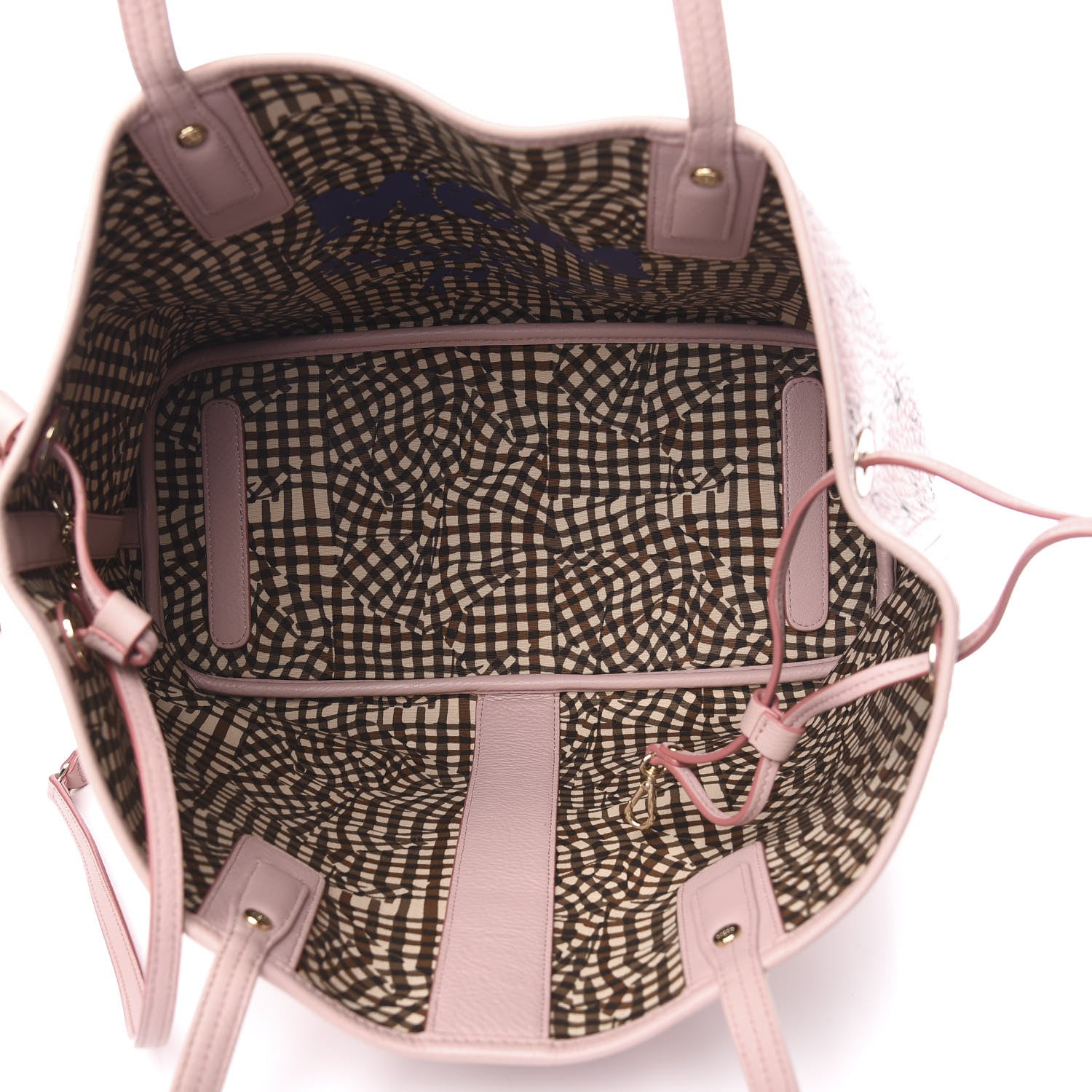 MCM Visetos Medium Liz Reversible Shopper Tote Soft Pink 9 of 16