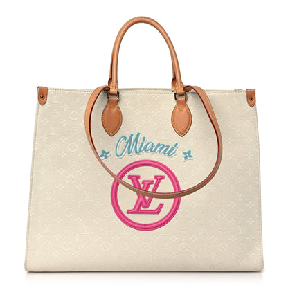 Louis Vuitton Jacquard Monogram Miami Onthego GM 1 of 9