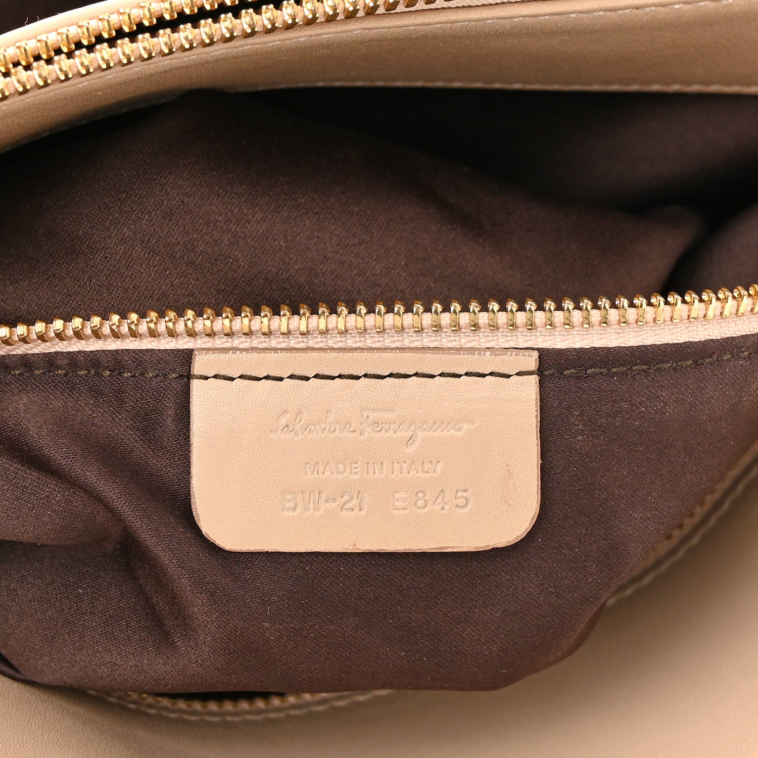 Salvatore Ferragamo Calfskin Fiamma Bag New Bisque 7 of 21
