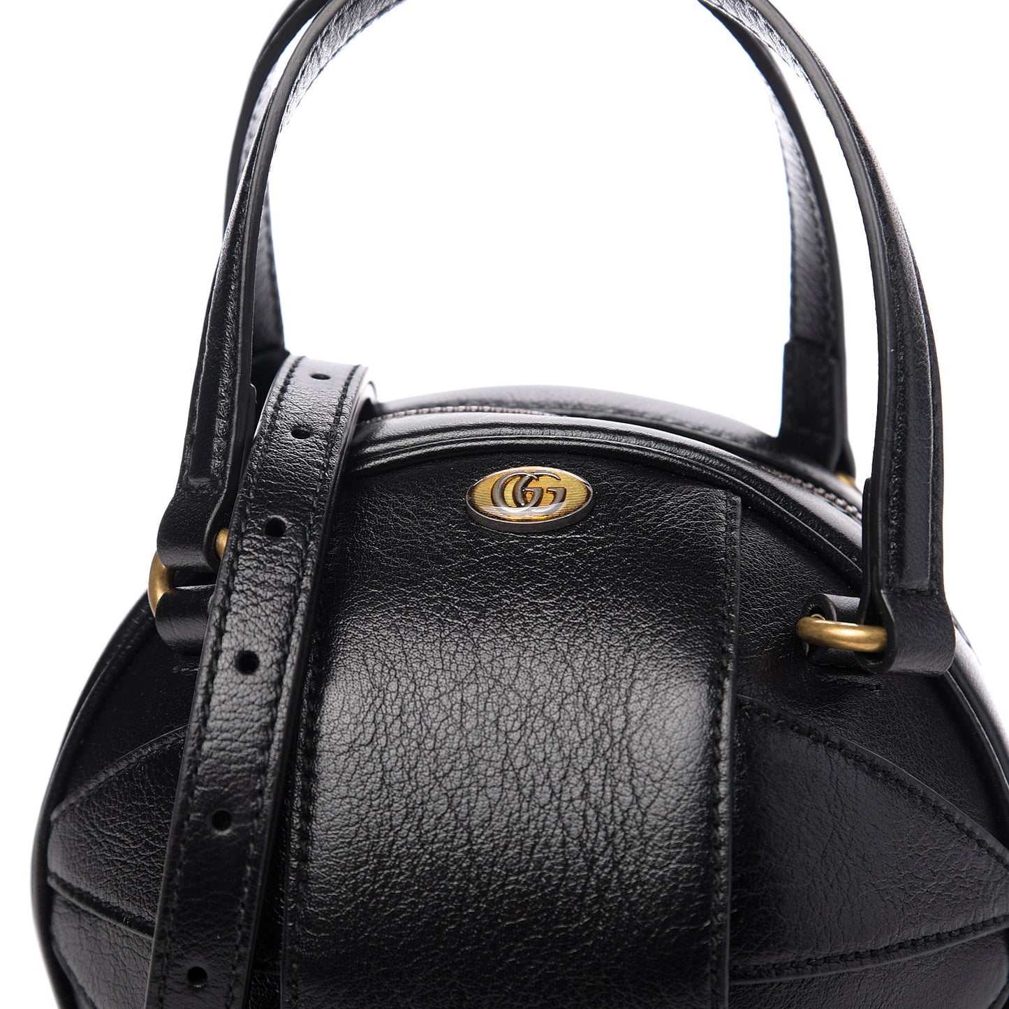 Piuma Lux Energy Mini Tifosa Basketball Shaped Shoulder Bag Black