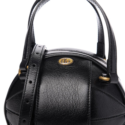 Gucci Piuma Lux Energy Mini Tifosa Basketball Shaped Shoulder Bag Black 7 of 9
