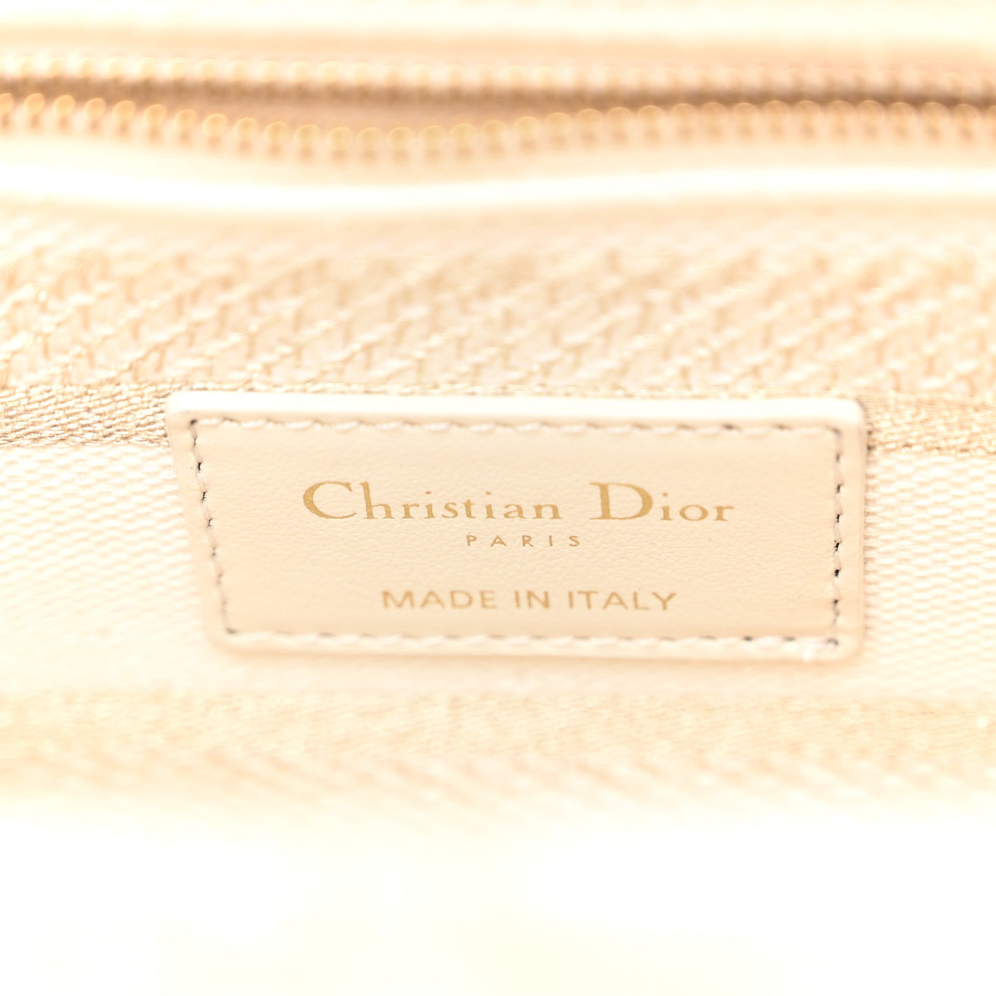 Canvas Around The World Stella Embroidered Medium Lady D-Lite White Gold