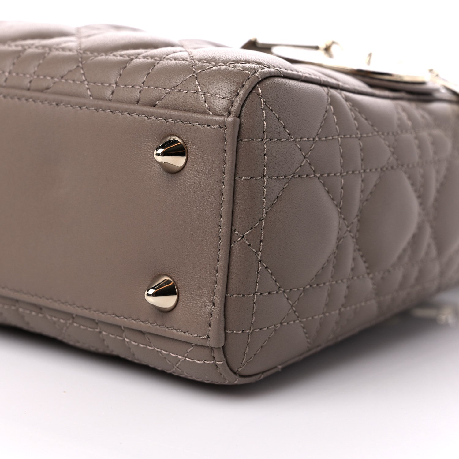 Christian Dior Calfskin Cannage Small My ABCDior Lady Dior Beige 8 of 8