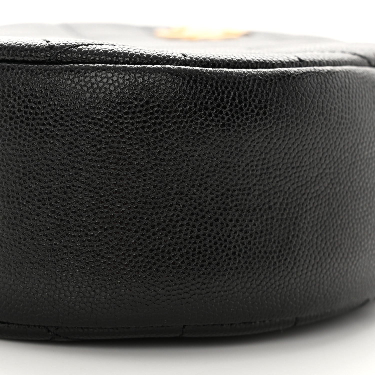 Chanel Caviar Quilted Small Round Bag With Chain Black 10 of 11