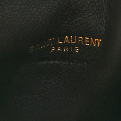 Saint Laurent Suede Calfskin Matelasse Monogram Mini Jamie Shoulder Pouch Bag Golden Leaf 6 of 11