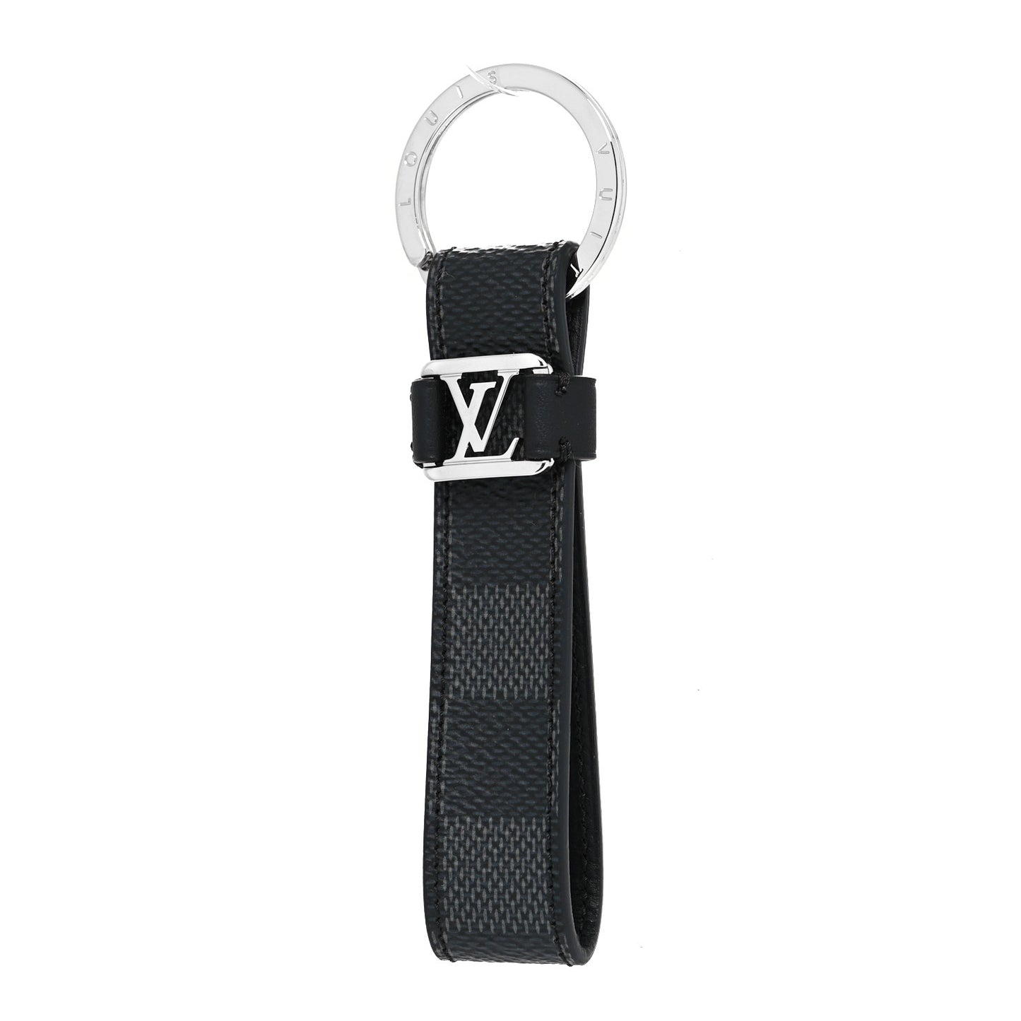 Damier Graphite LV Dragonne Key Holder