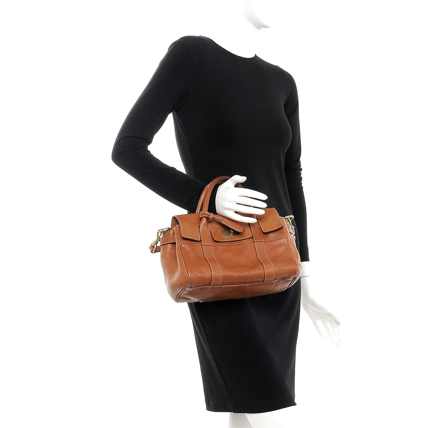 Mulberry Natural Leather Small Bayswater Oak 3 of 8