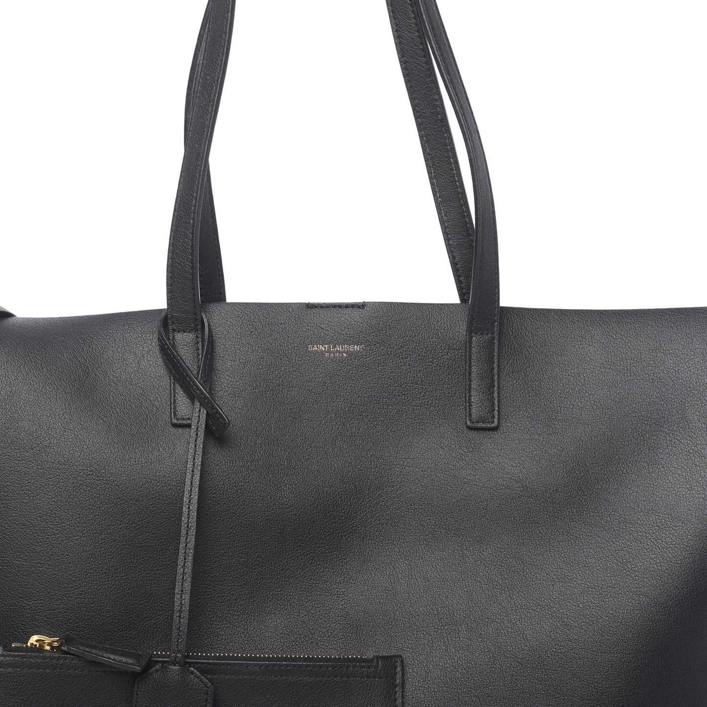 Calfskin Large Shopping Tote Black