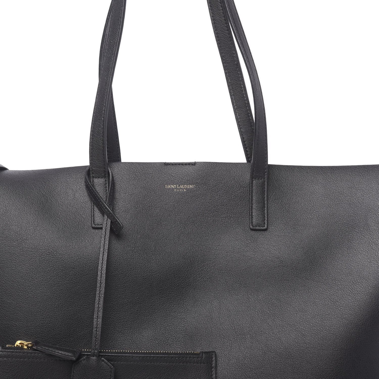 Saint Laurent Calfskin Large Shopping Tote Black 9 of 14