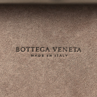 Bottega Veneta Nappa Intrecciato Chain Knot Clutch Steel 7 of 9
