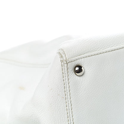 Chanel Calfskin Cerf Executive Shopper Tote White 29 of 33