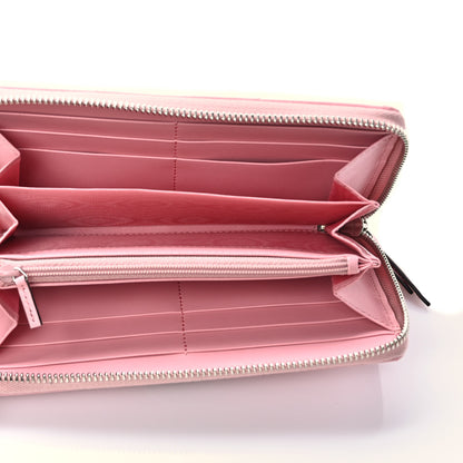 Gucci Calfskin Matelasse GG Marmont Zip Around Wallet Wild Rose 5 of 7