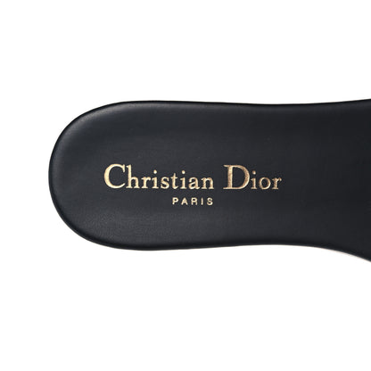 Christian Dior Canvas Embroidered Dway Mules Slide Sandals 36 Deep Blue 7 of 9