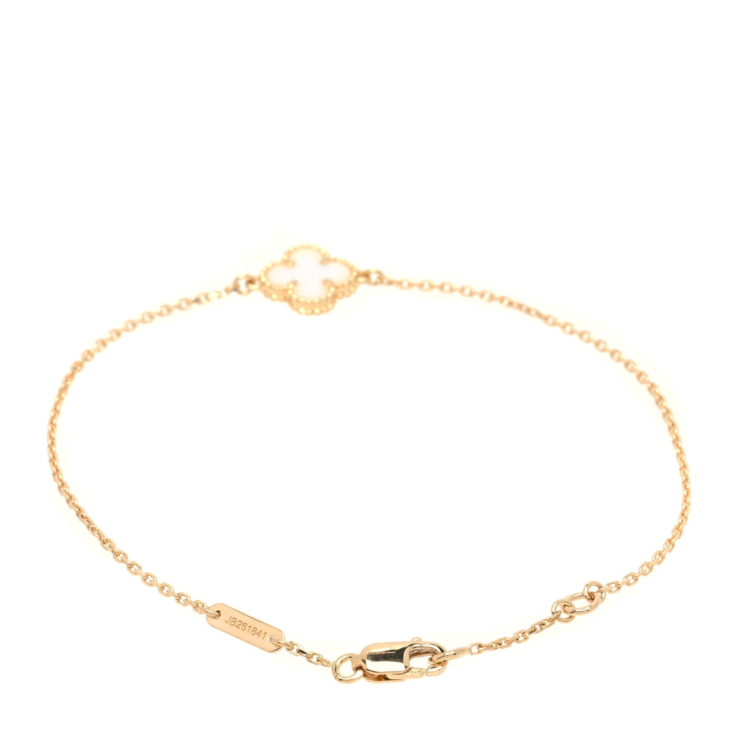 18K Yellow Gold Mother of Pearl Sweet Alhambra Bracelet
