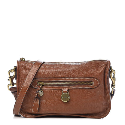 Mulberry Pebbled Calfskin Somerset Satchel Oak 1 of 10