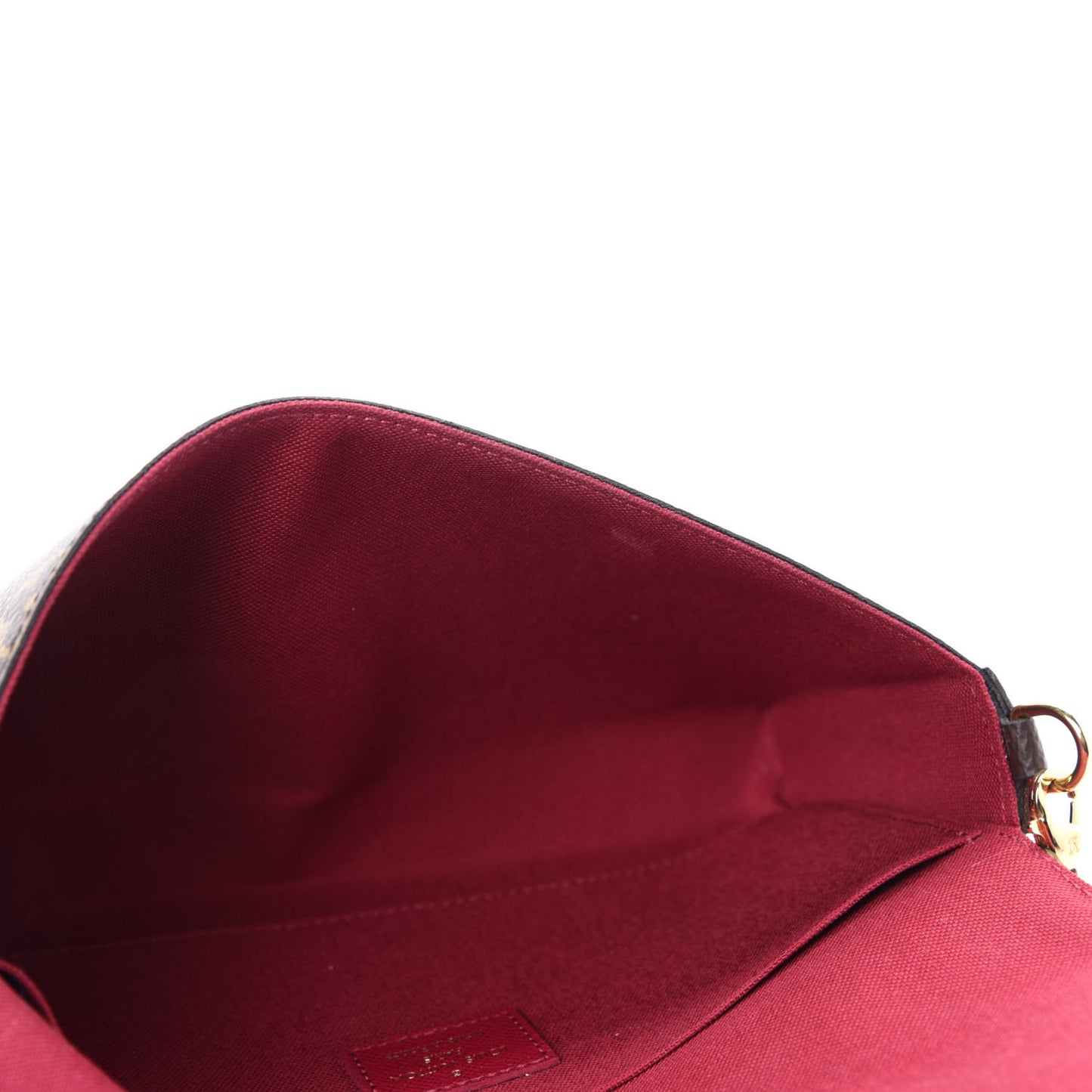 Monogram Pochette Felicie Chain Wallet Fuchsia