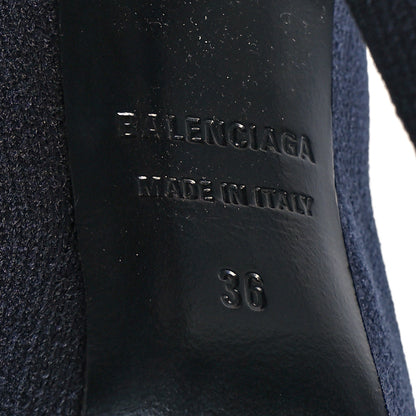 Balenciaga Jersey Crepe Round Toe Knife Booties 36 Black 6 of 6