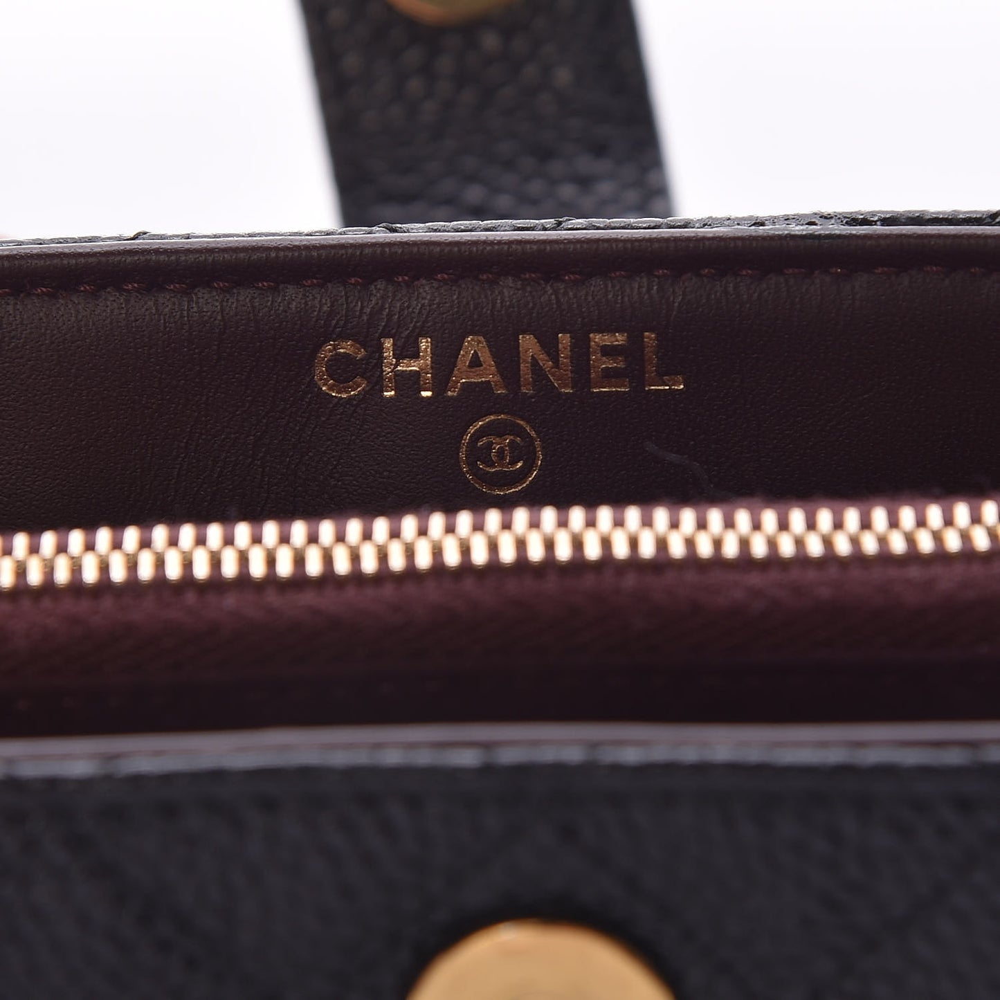 Caviar Quilted Mini Phone Holder Clutch Black