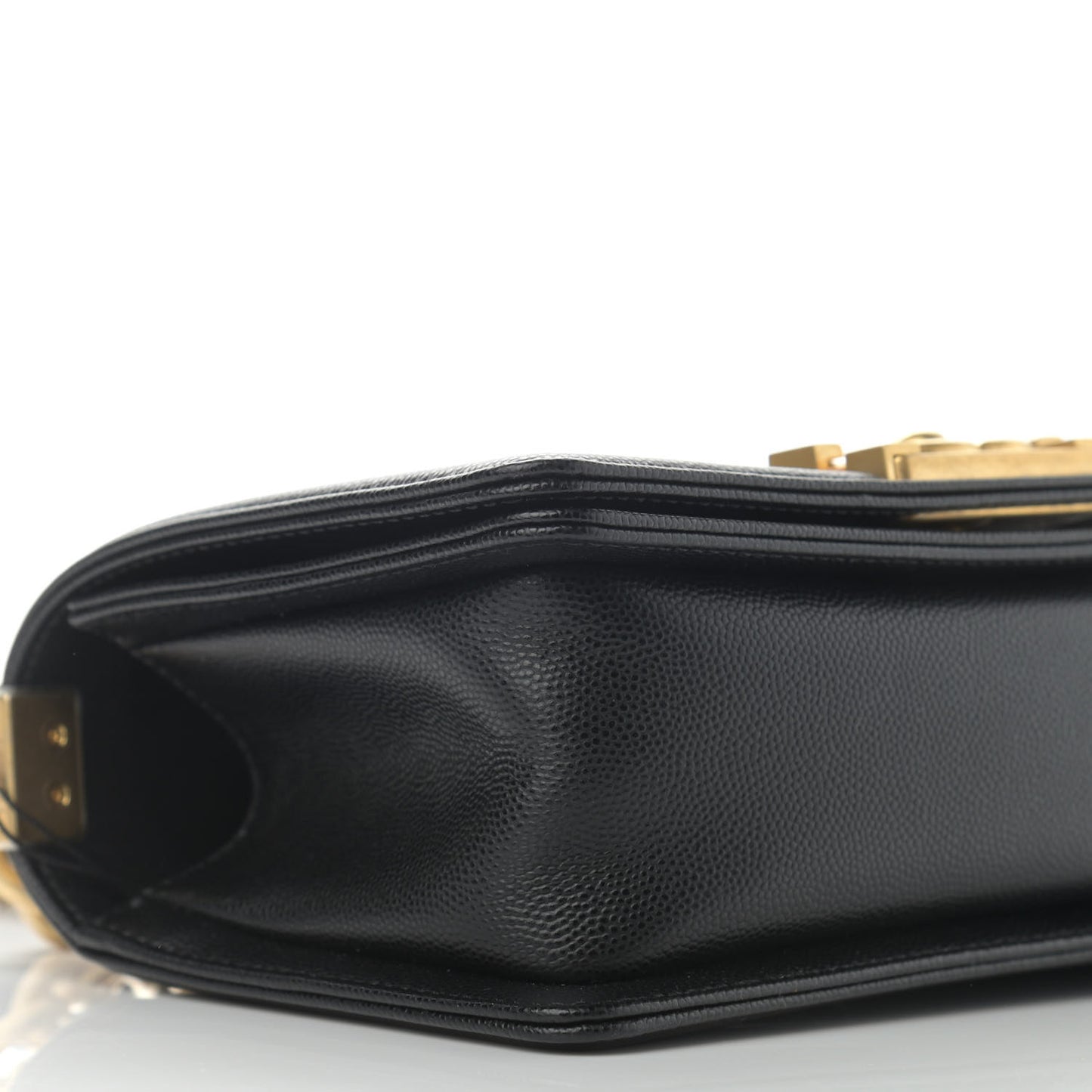 Caviar Quilted Small Boy Flap Black