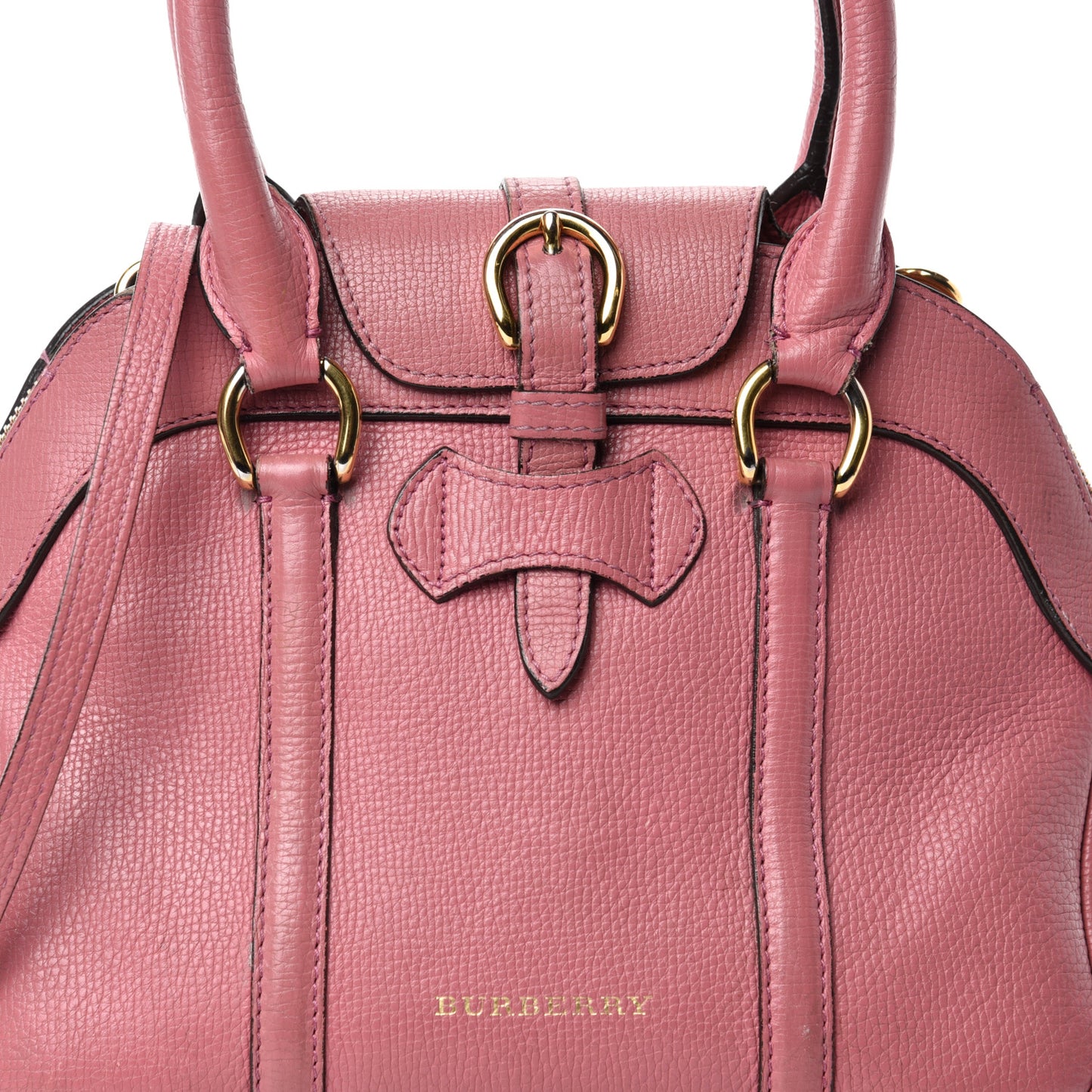 Derby Calfskin Small Milverton Satchel Mauve Pink