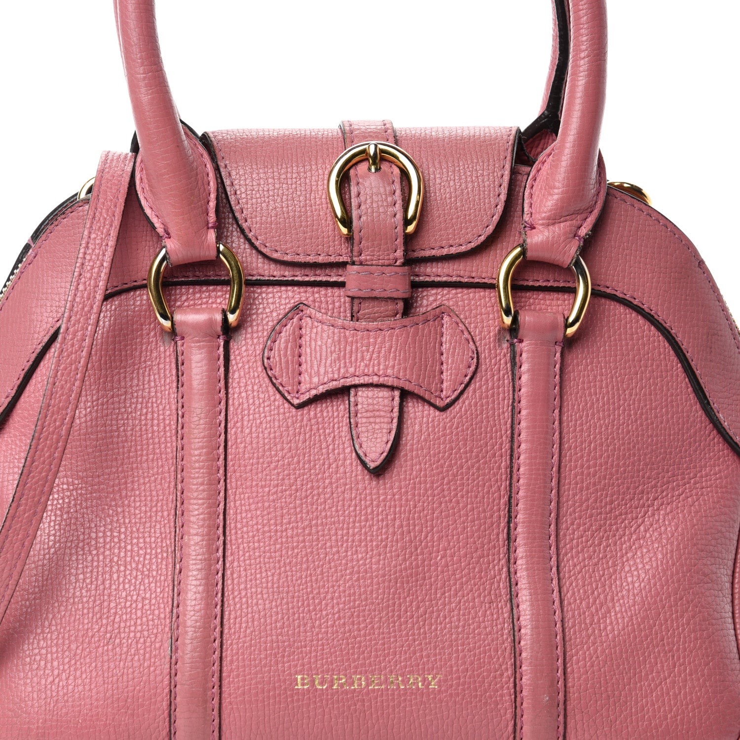 Burberry Derby Calfskin Small Milverton Satchel Mauve Pink 24 of 24