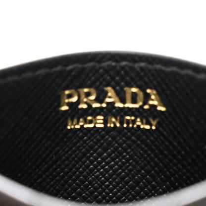 Prada Saffiano Metal Card Holder Black 6 of 9