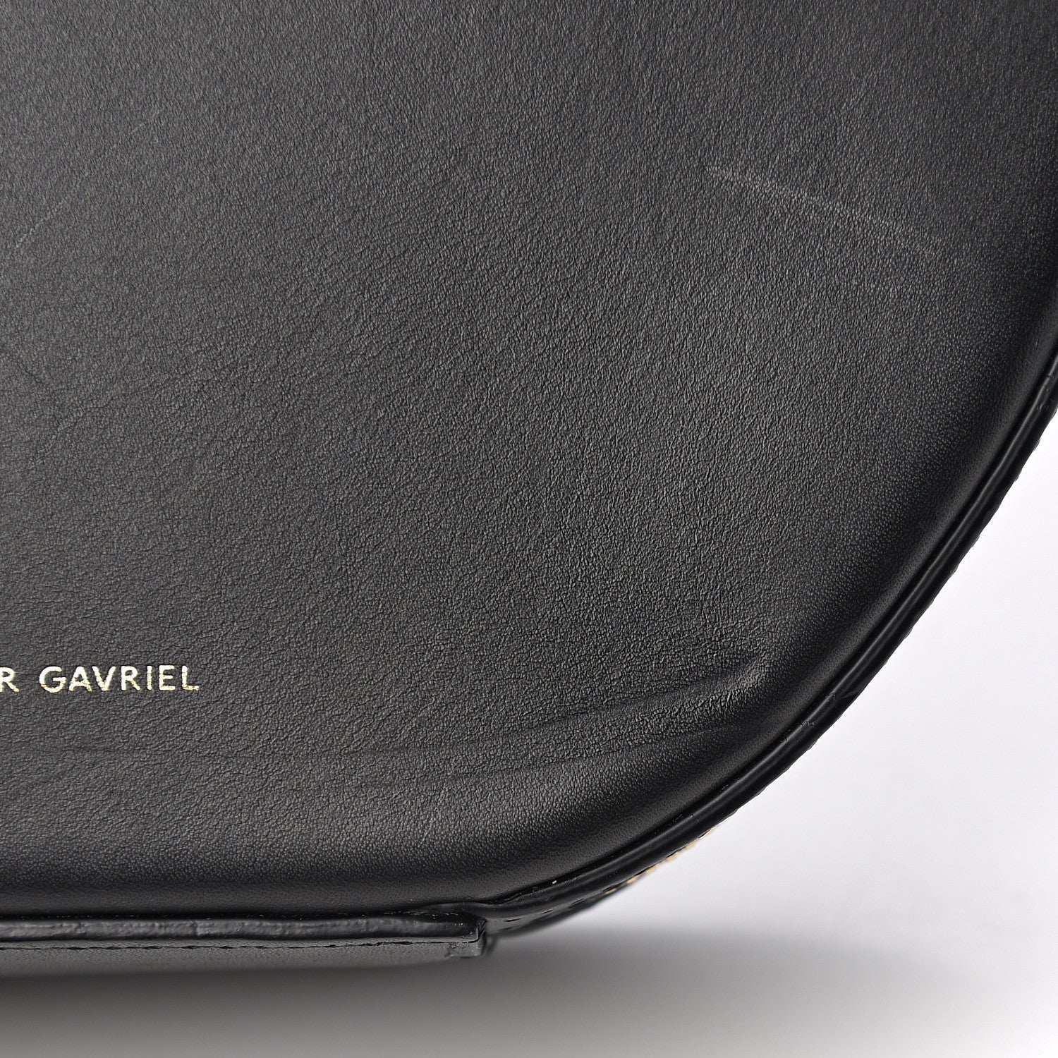 Mansur Gavriel Calfskin Circle Crossbody Bag Black 6 of 9