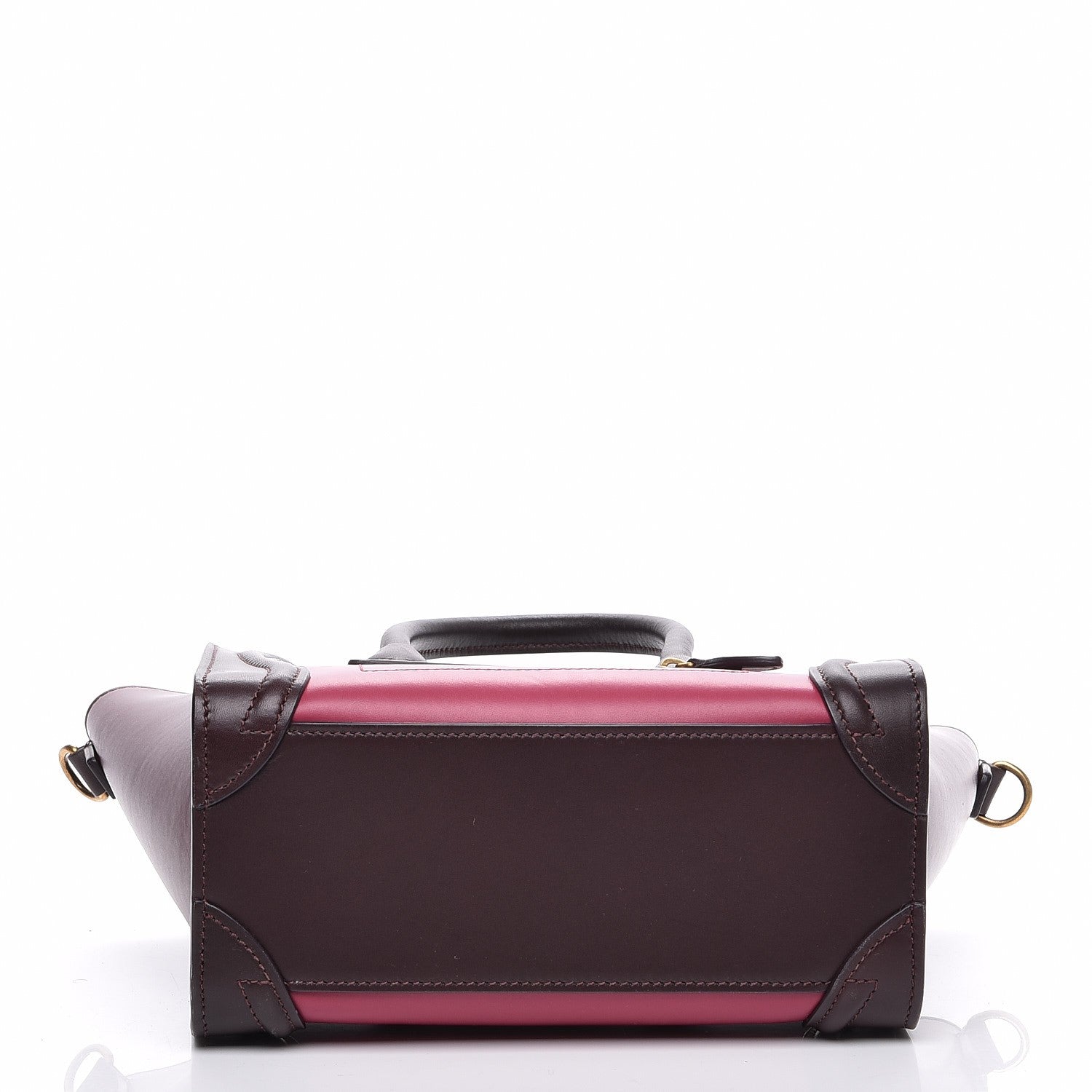 Celine Satin Calfskin Nano Tri-Color Luggage Orchid 5 of 8