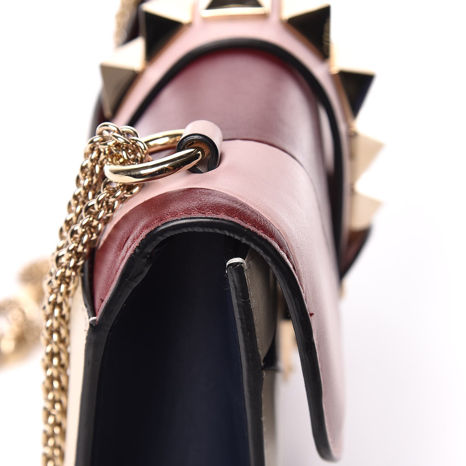 Valentino Garavani Vitello Colorblock Small Glam Lock Rockstud Flap Multicolor 8 of 11