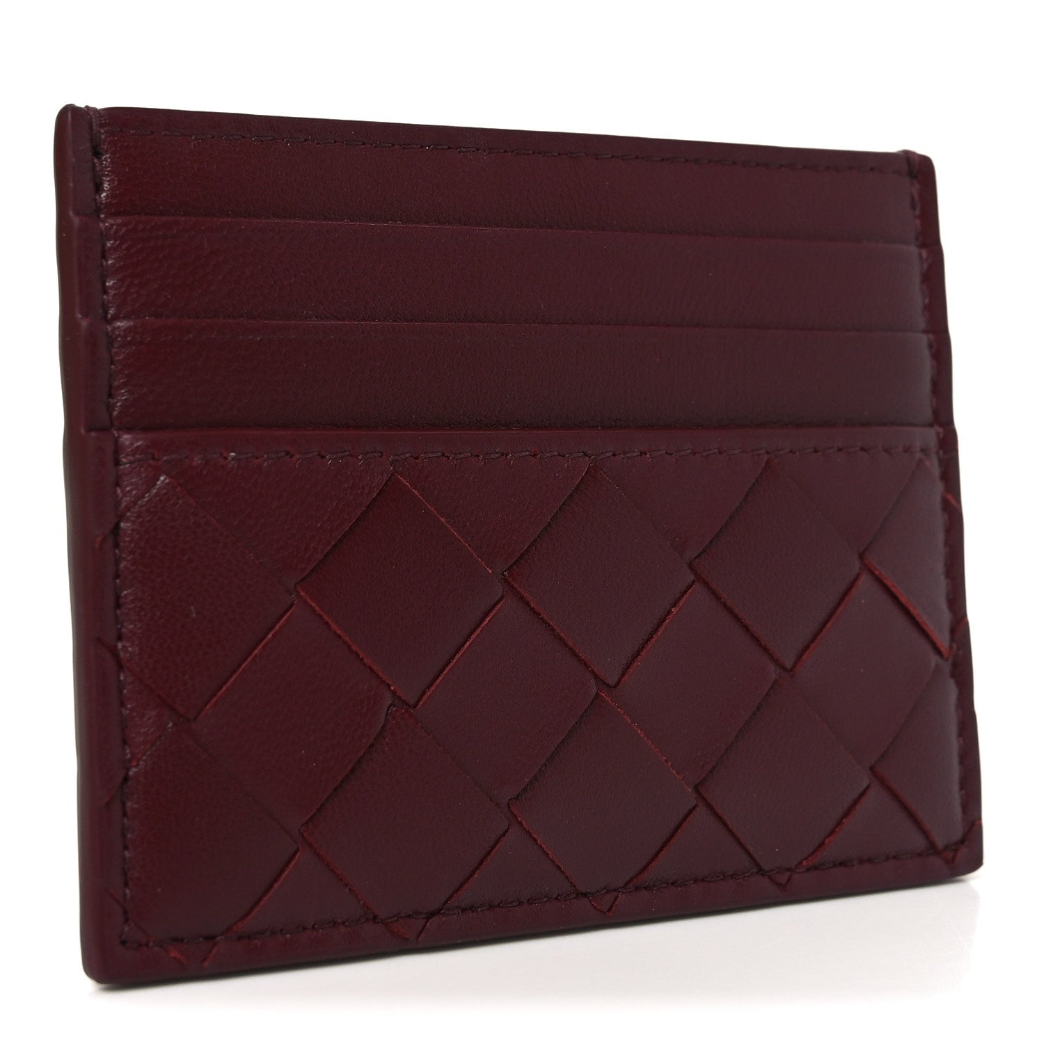 Bottega Veneta Nappa Intrecciato Card Holder Barolo 3 of 9