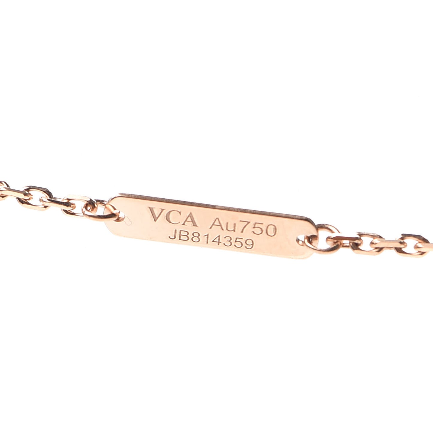 18K Rose Gold Mother of Pearl Magic Alhambra Pendant Necklace