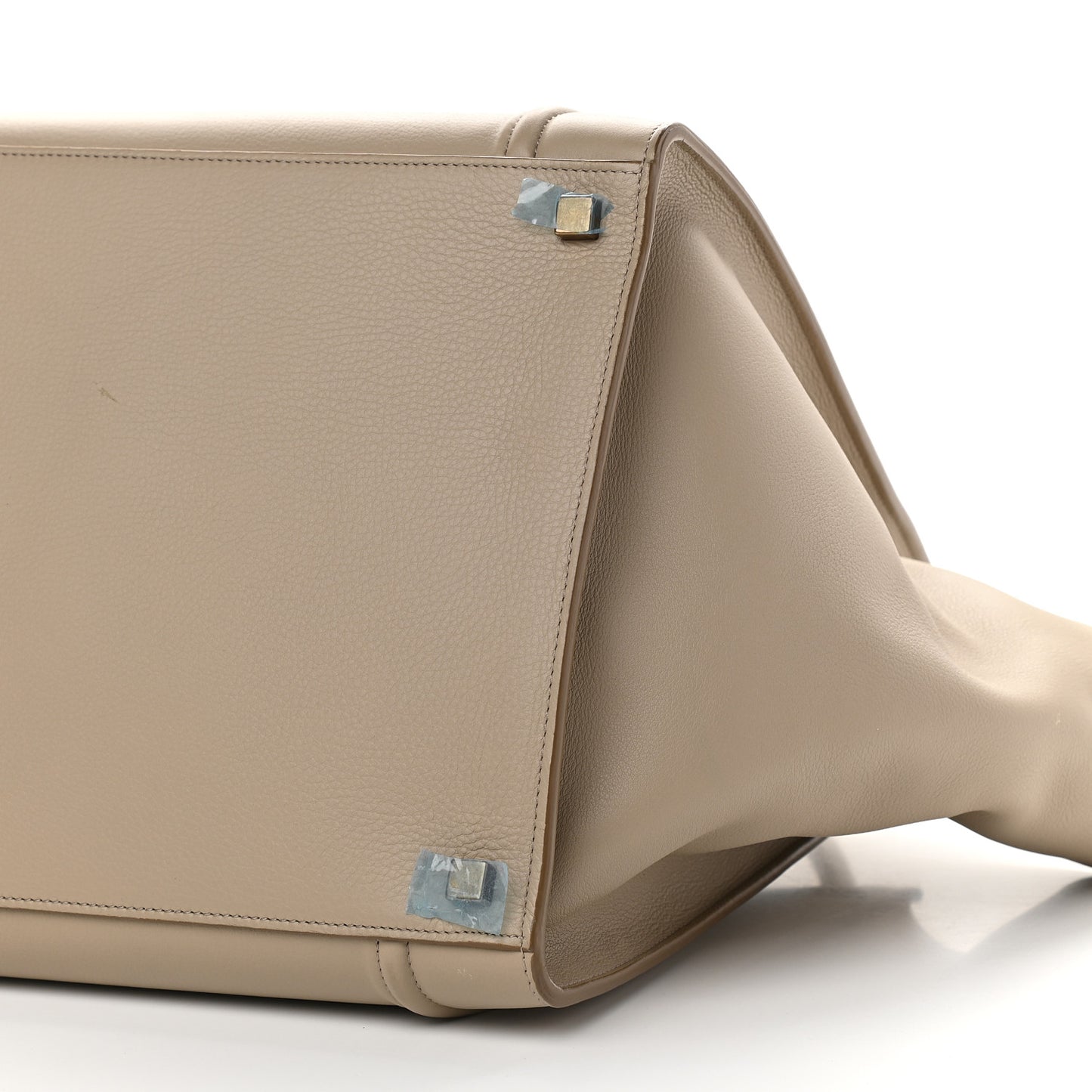 Grained Calfskin Medium Phantom Luggage Beige