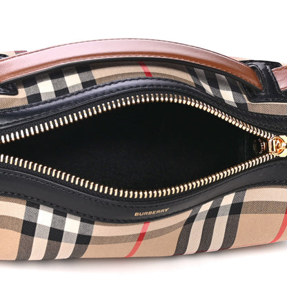 Burberry Vintage Check Calfskin Barrel Bag Archive Beige 4 of 4