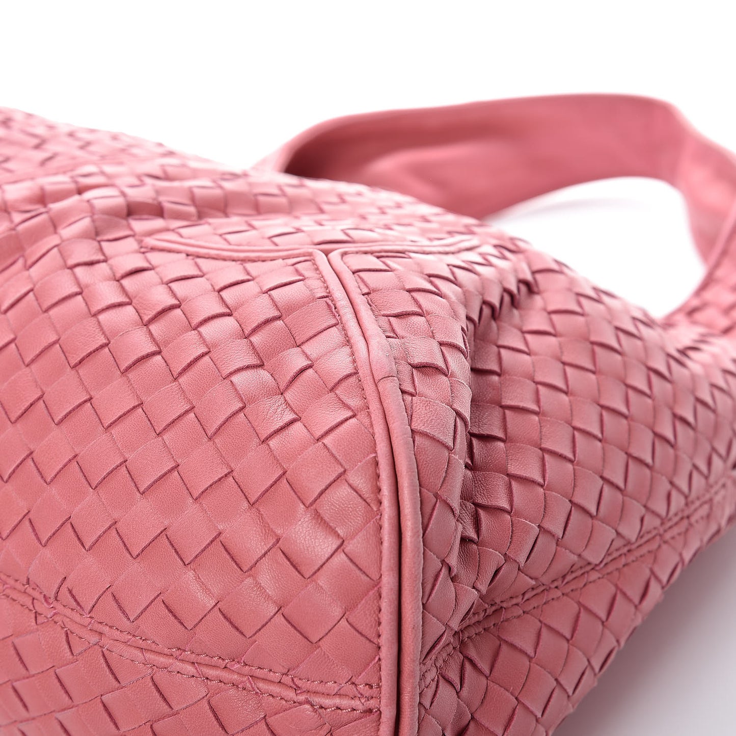Nappa Intrecciato Ball Hobo Quarzo