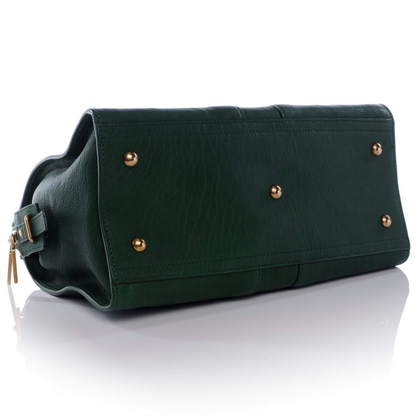 Leather Mini Cabas Chyc Green