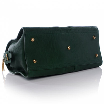 Saint Laurent Leather Mini Cabas Chyc Green 4 of 7