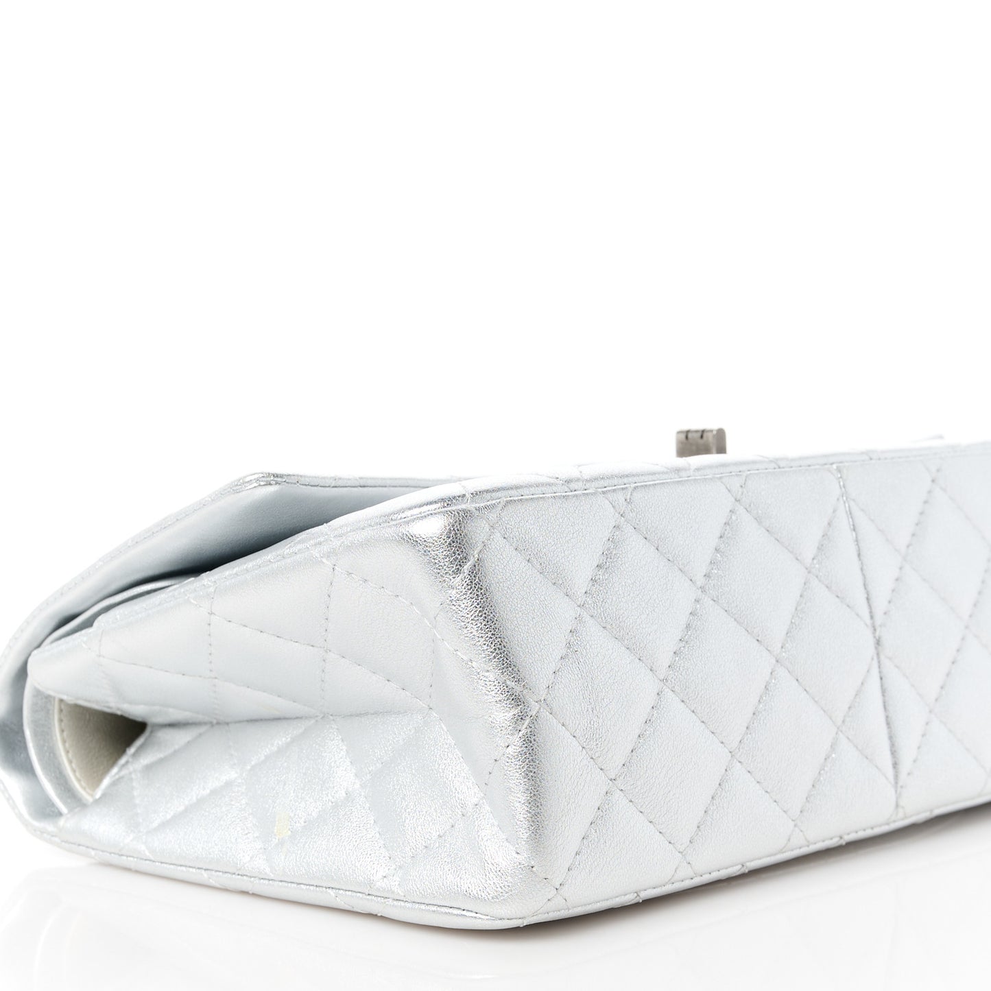Metallic Lambskin Quilted 2.55 Reissue 226 Flap Silver