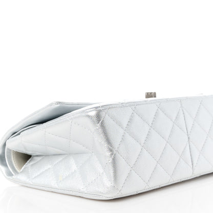 Chanel Metallic Lambskin Quilted 2.55 Reissue 226 Flap Silver 9 of 10