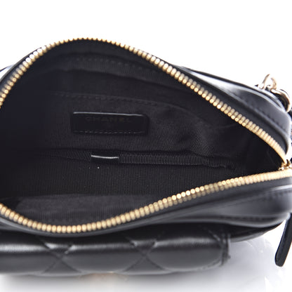 Chanel Lambskin Quilted Waist Bag Black 5 of 11